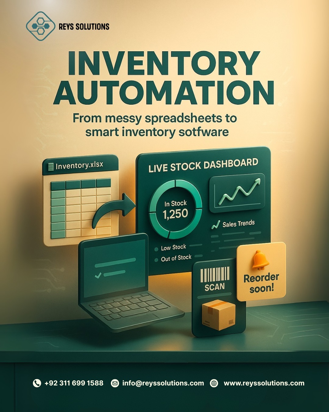 Reys - Say goodbye to messy spreadsheets! 📊📦 Automate your inventory ...
