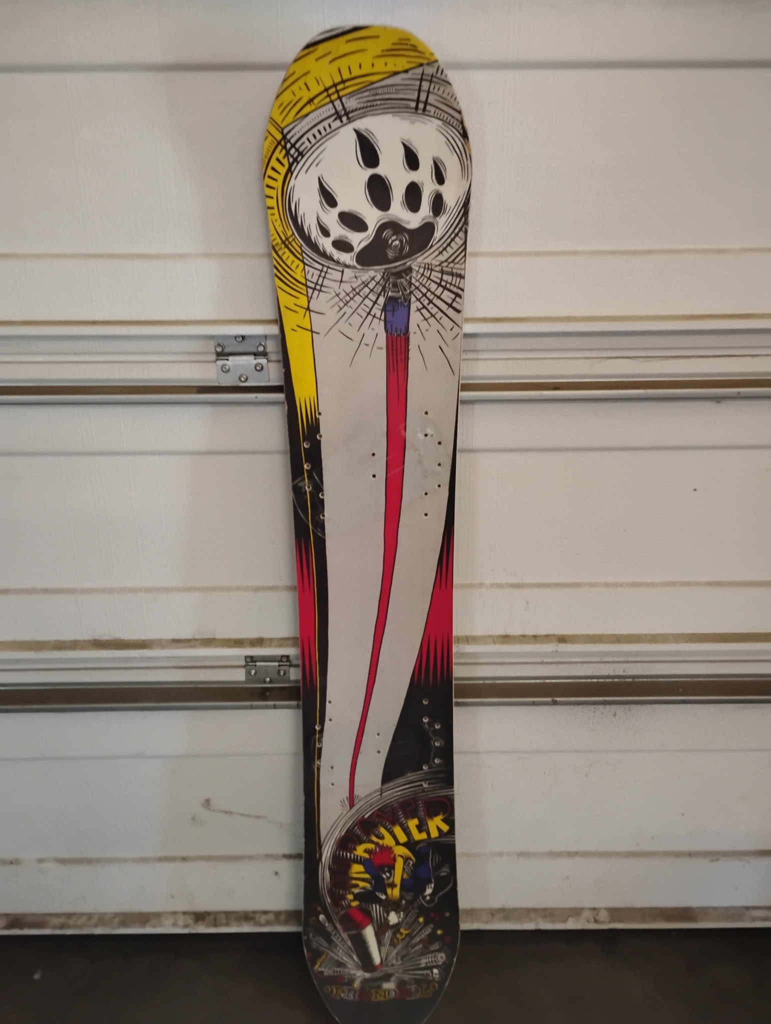 Vintage Barfoot snowboards from the 90's