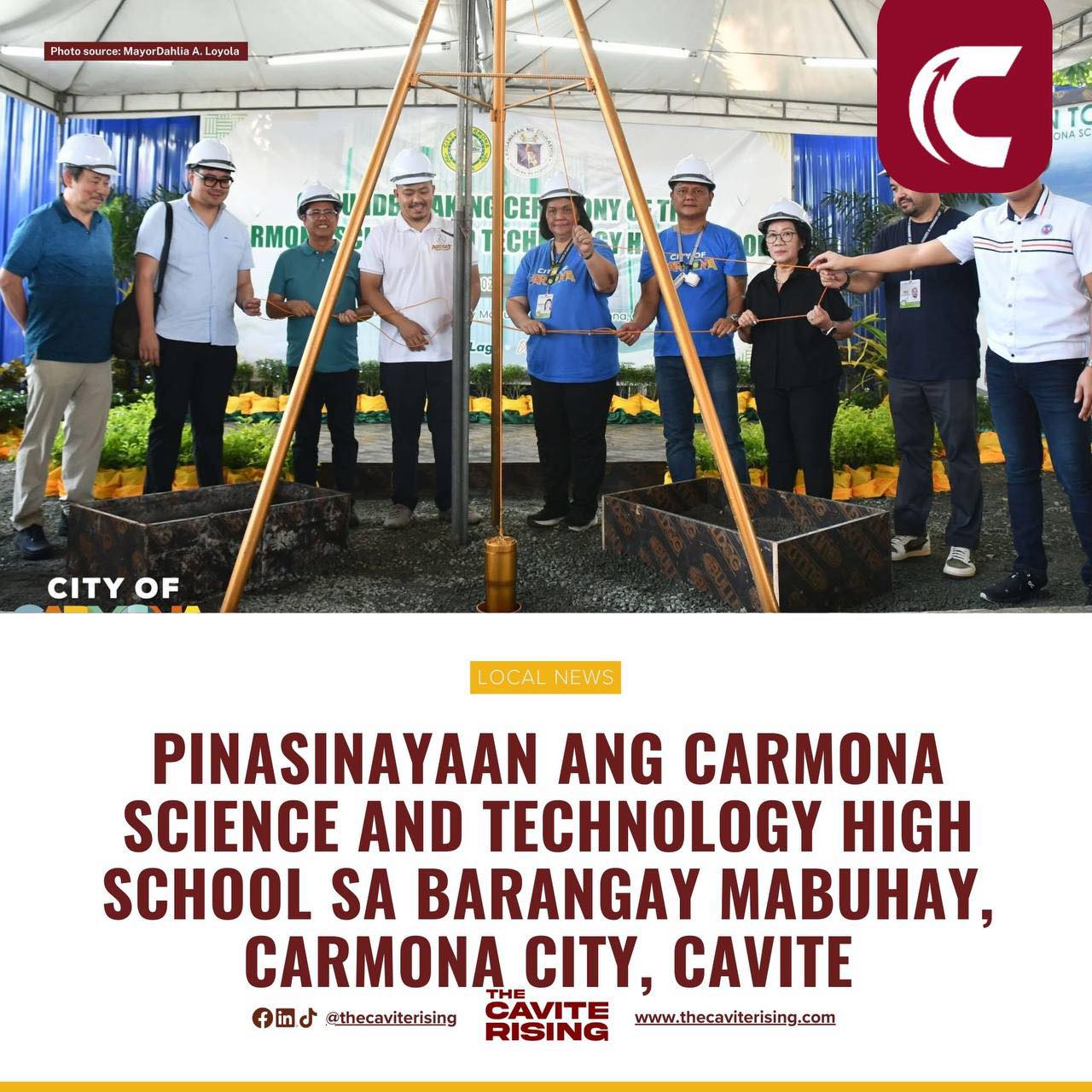 The Cavite - Pinangunahan ng mga opisyal ng lungsod ng Carmona ang ...