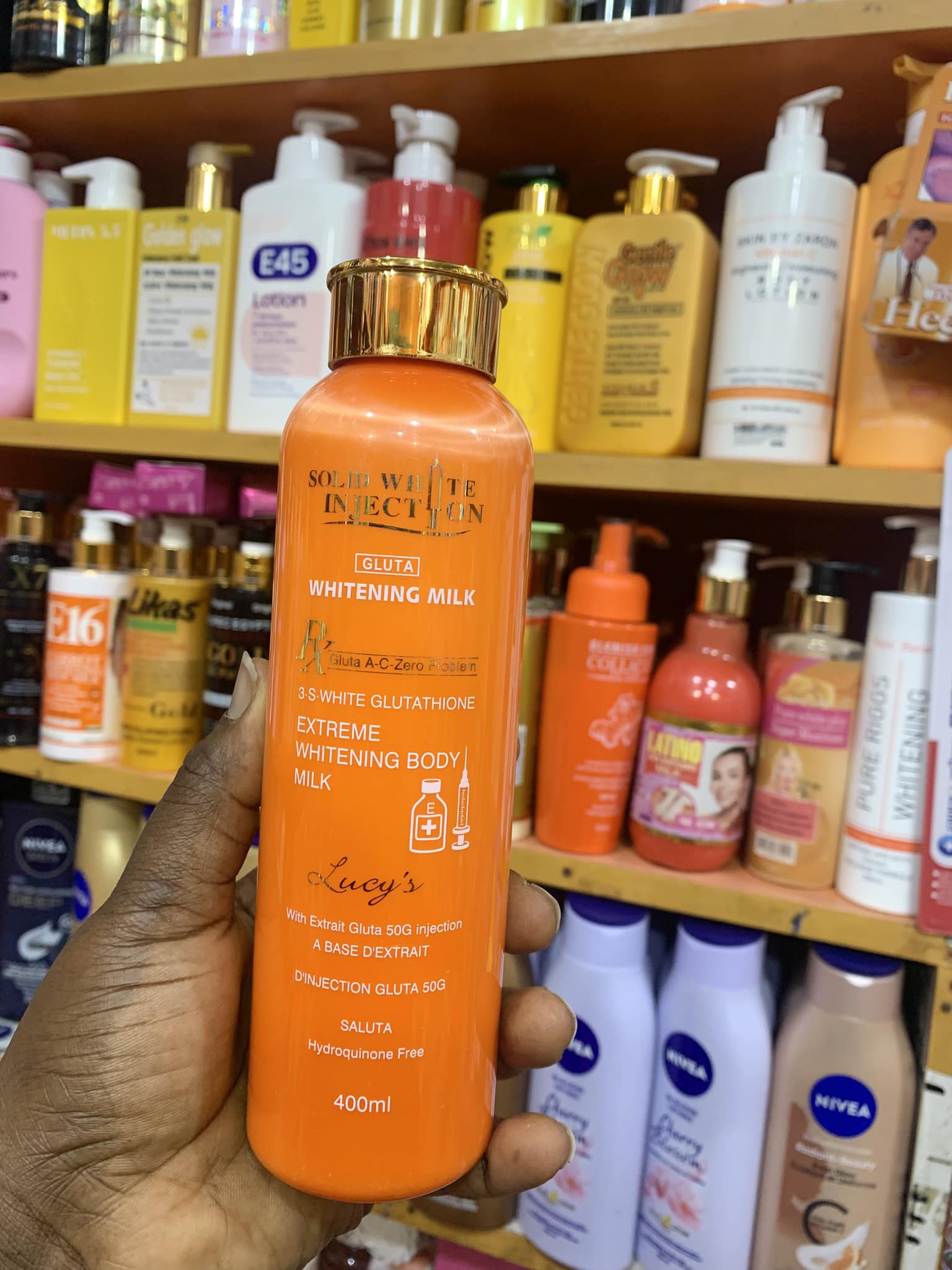 Body cream that doesn't bleach but brighten and glow the skin and still very affordable,grab this lotion now