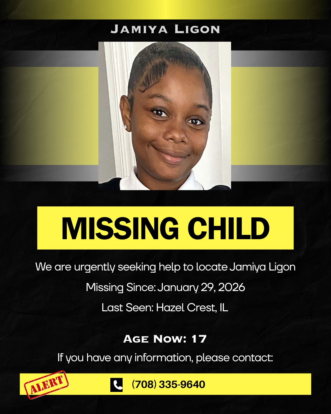 Missing - 💔 Missing TEEN Alert, Jamiya Ligon, Vanished on January 29 ...
