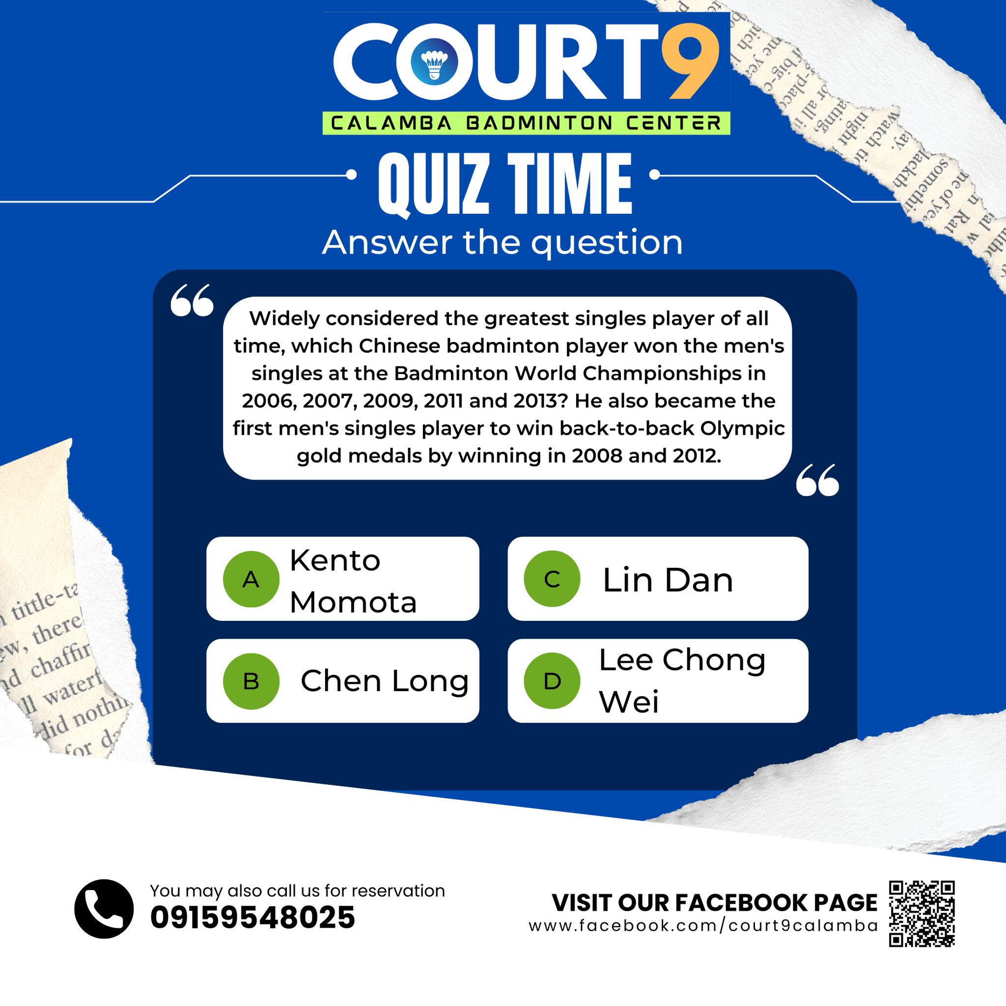 Court - 🏸🧠 BADMINTON TRIVIA CHALLENGE! 🧠🏸 It's QUIZ TIME, C9BC smashers ...