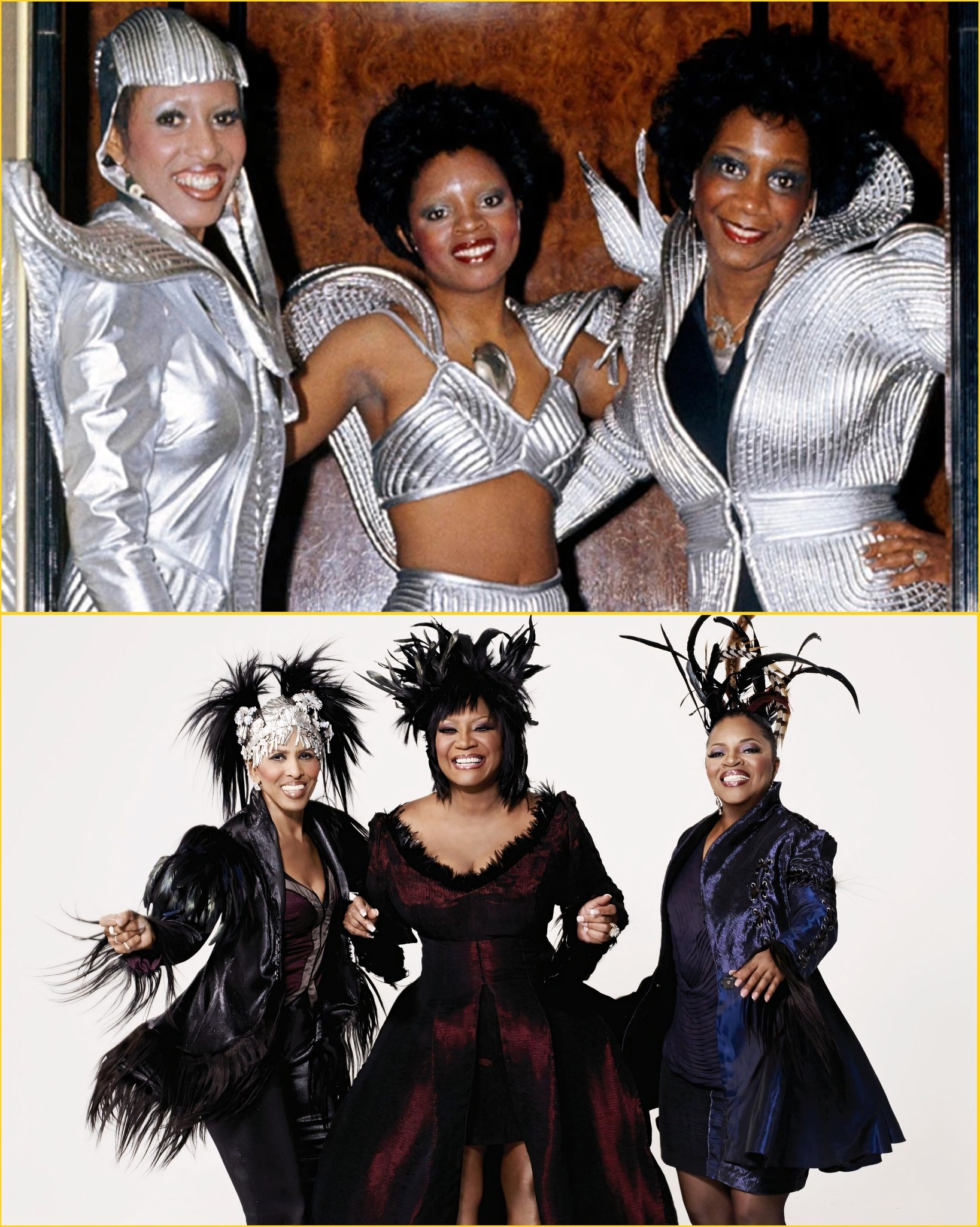 Iconic Trio from the 1970s Patti LaBelle, Nona Hendryx, and Sarah