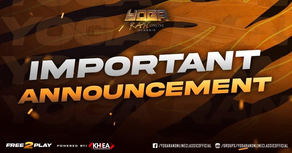 Yoga - Good day, YOGA RAN players! Kindly check our latest announcement ...