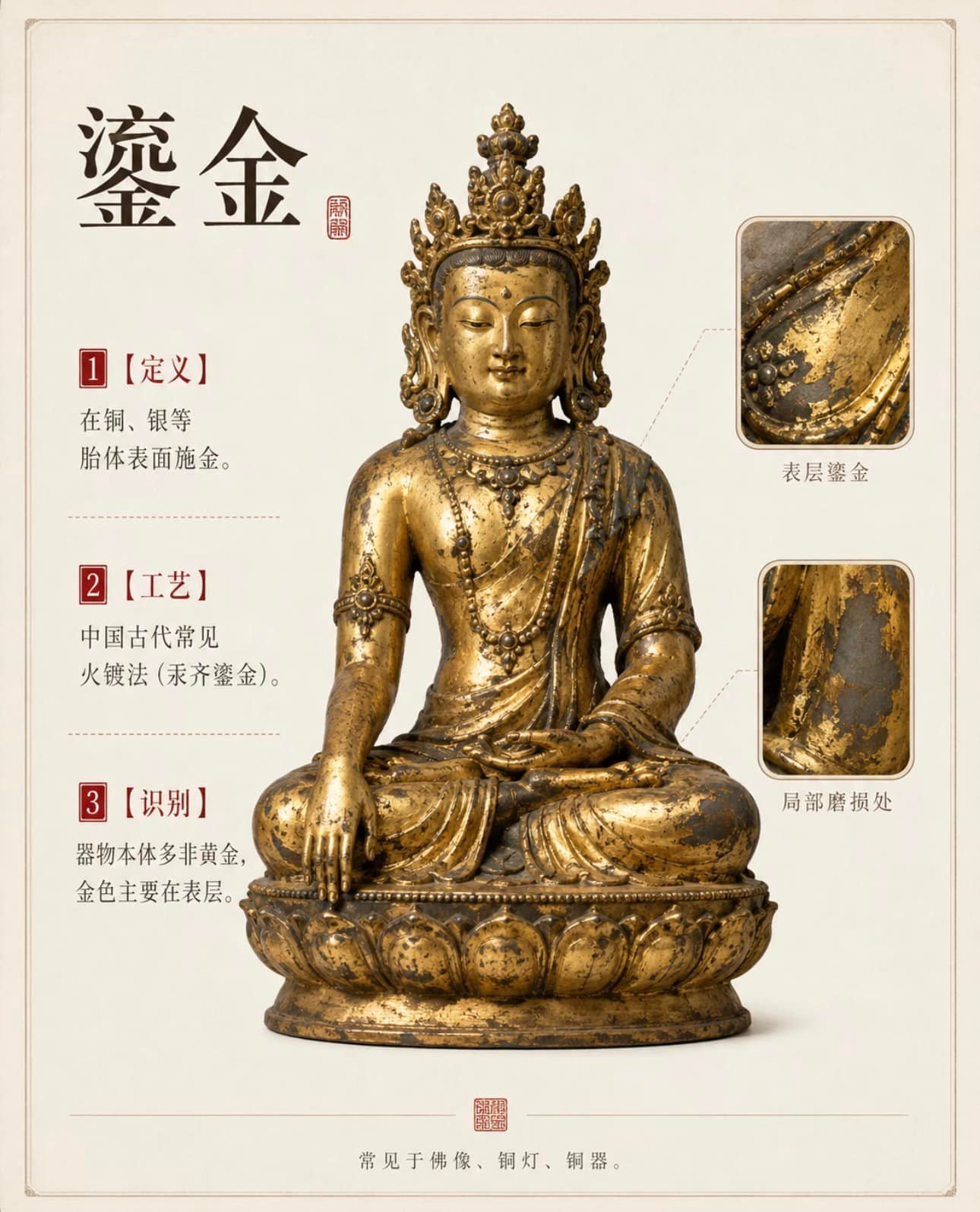 古代器物上的金——鎏金#中国古人的生活美学#