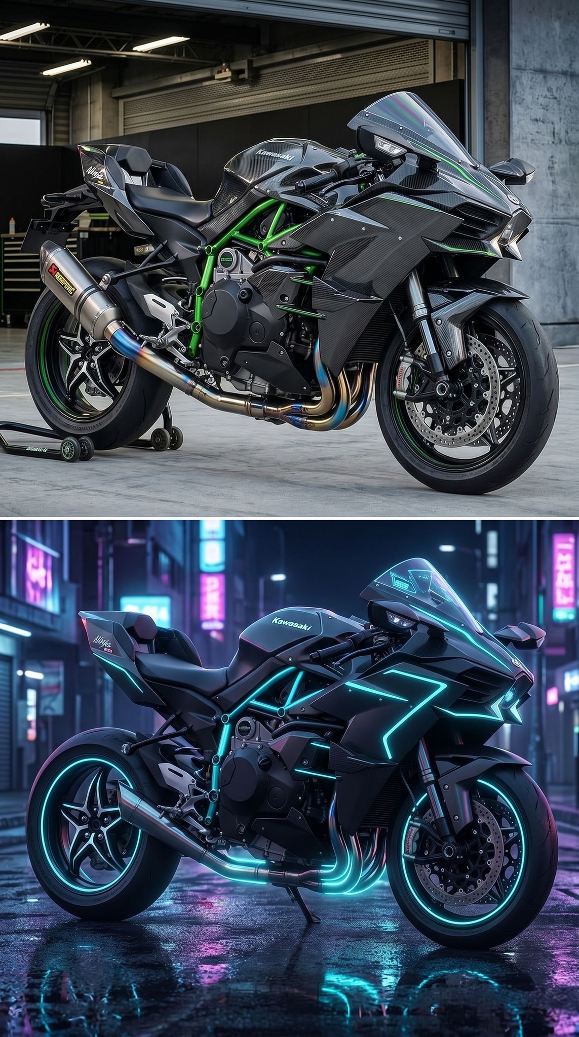 ロードショー⑤ I would only drive this Kawasaki H2R at night, light the way!