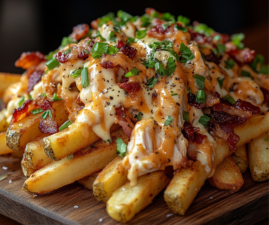 Zaxby's Chicken Bacon Ranch Loaded FriesA generous portion of