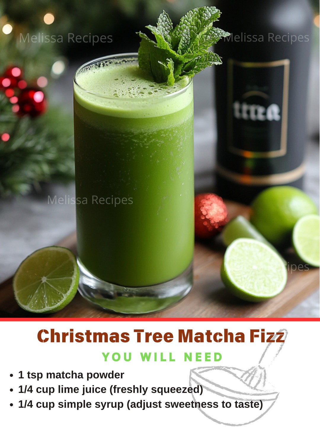 Introducing The Christmas Wish drink with ginger beer and cranberry
