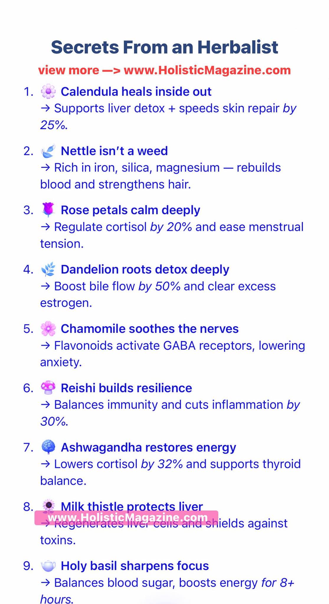 Photo inspiration: Fresh Look at Holistic Secrets From An Herbalist Holisticmagazine