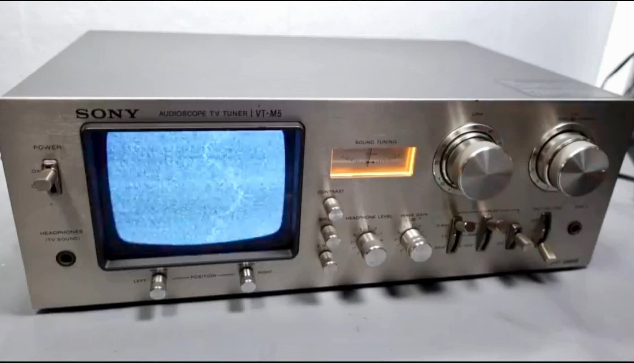 Vintage Sony Audioscope TV Tuner VT-M5
