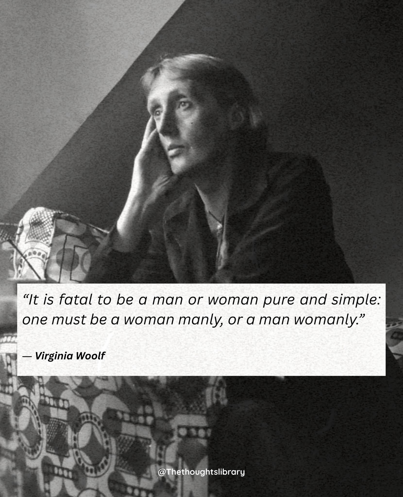 Virginia Woolf on embracing dual traits