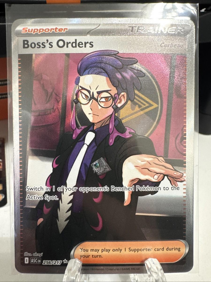 What is Boss's Orders in English for Pokémon cards?