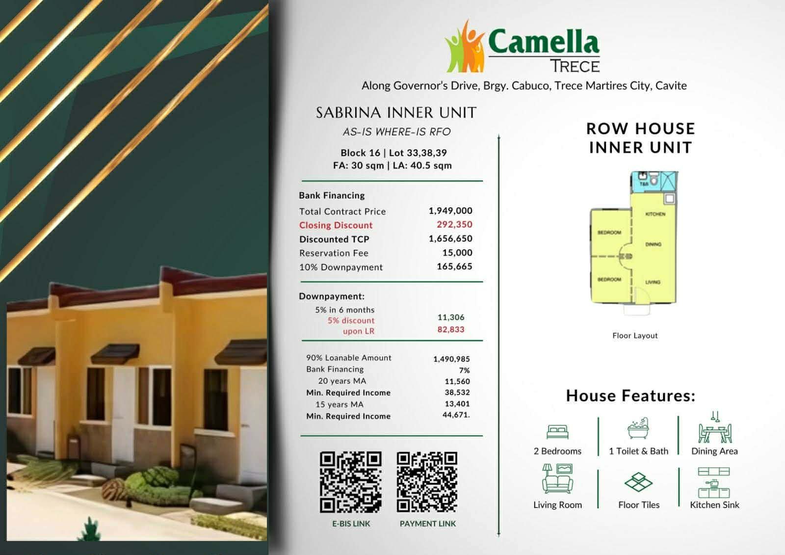 📢 FINAL 3 UNITS ONLY! Sabrina Inner... - IBE Stars Realty | Facebook