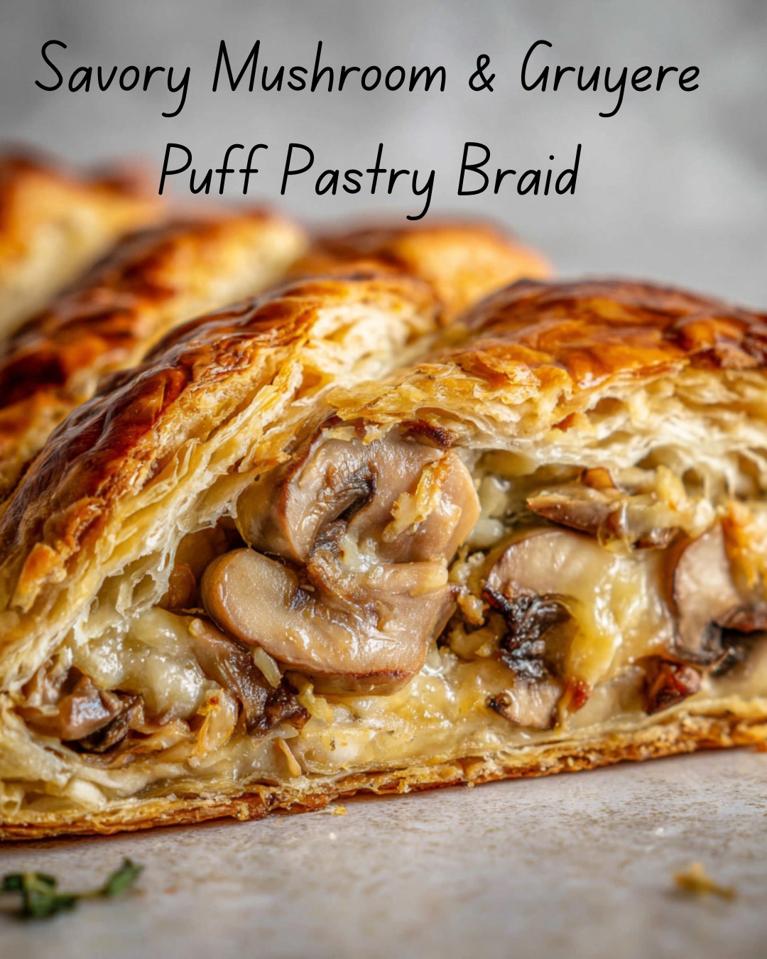 Food realm recipes | This Savory Mushroom & Gruyère Puff Pastry Braid ...