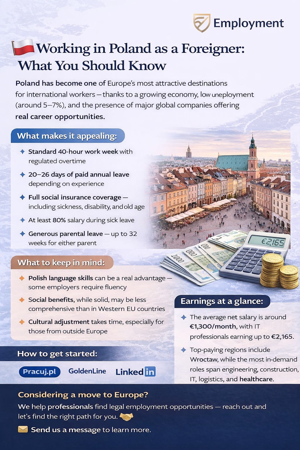 Career opportunities for Indian citizens in Poland | Warsaw, Mazovia