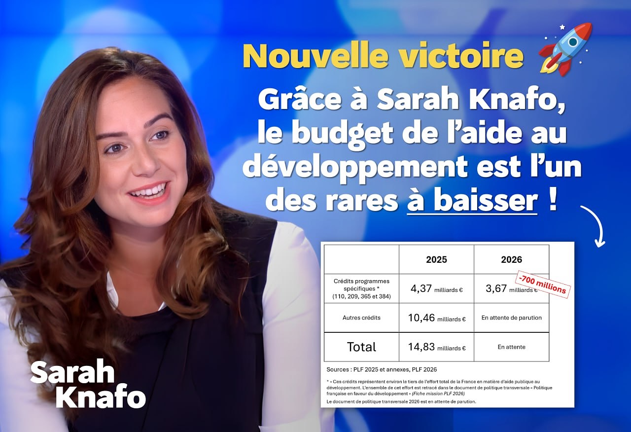 Sarah - 🚀 Nouvelle victoire sur l’aide publique au développement ...