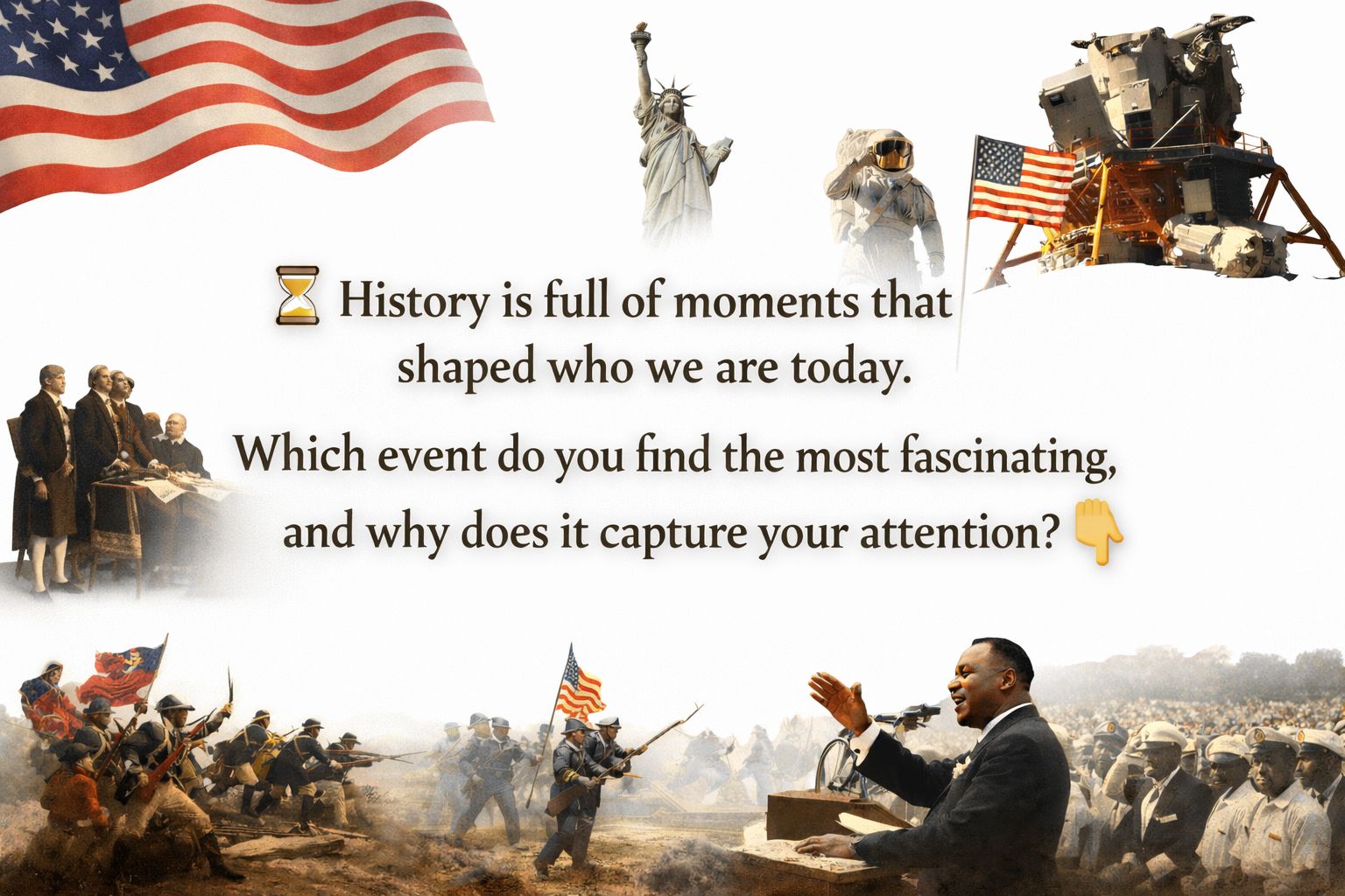 Past - 🕰️ History is full of moments that shaped who we are today ...