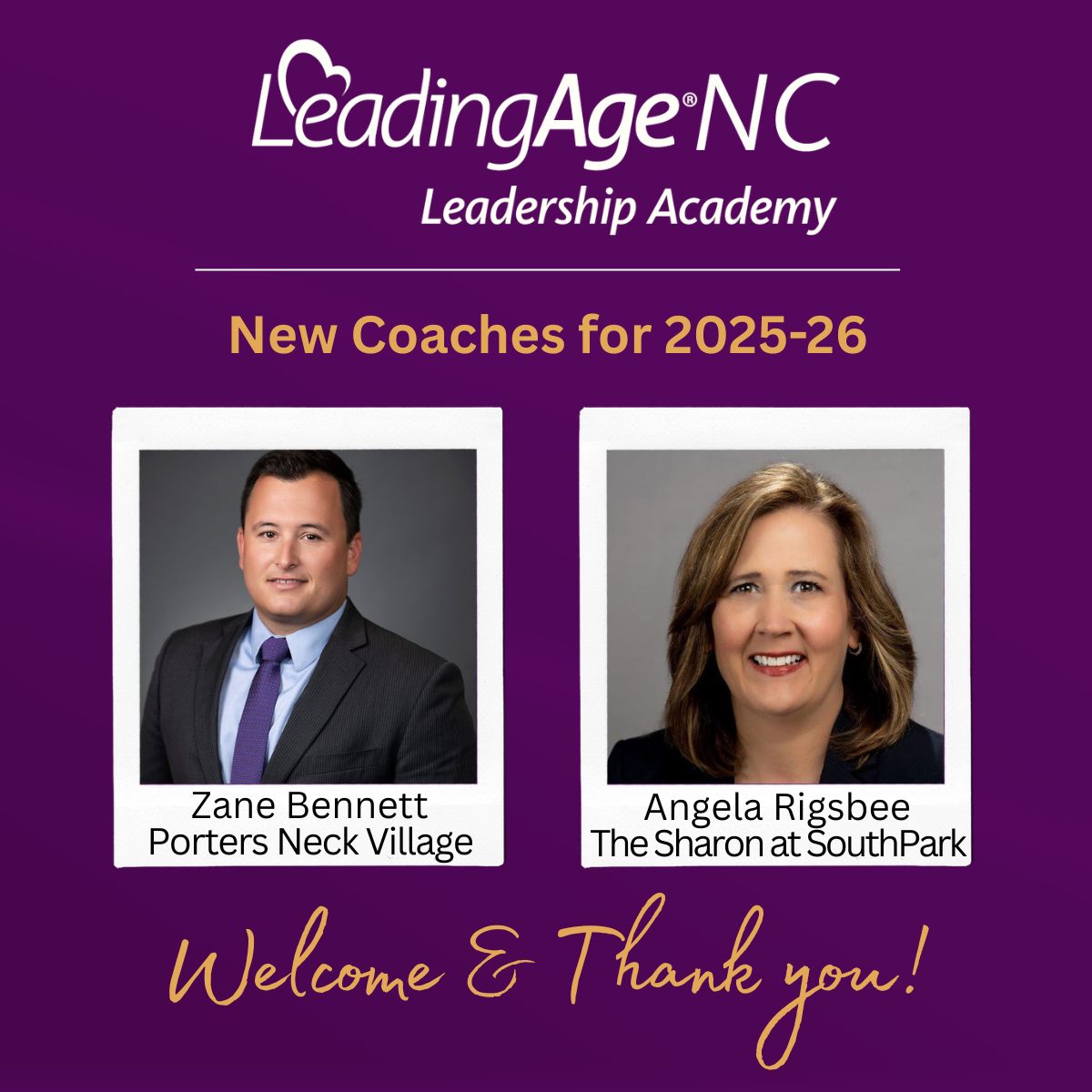 LeadingAge - LeadingAge North Carolina is proud to welcome Zane S ...