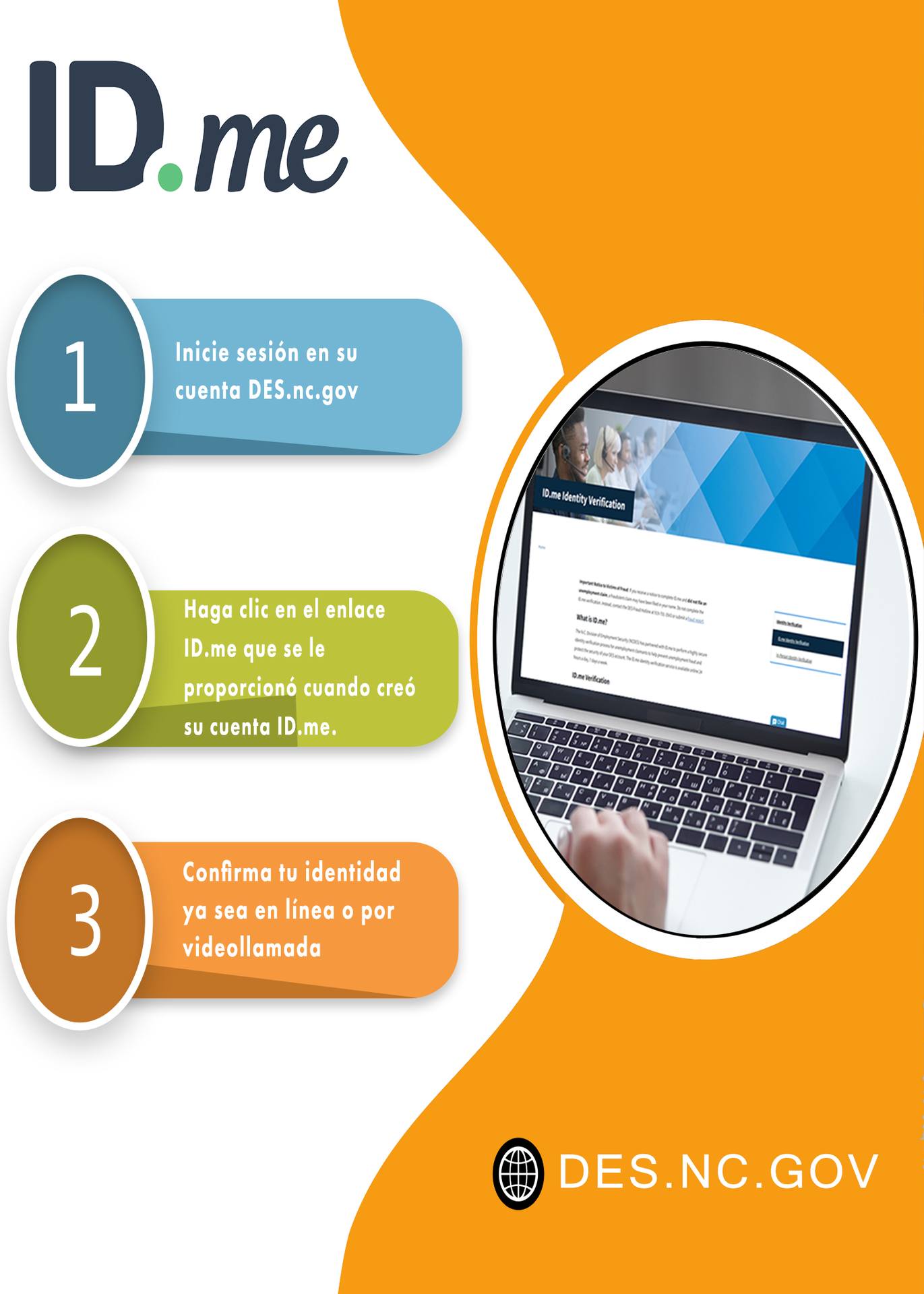 NC Division of Employment Security - ¿Confundido acerca de ID.me? 🆔 ...