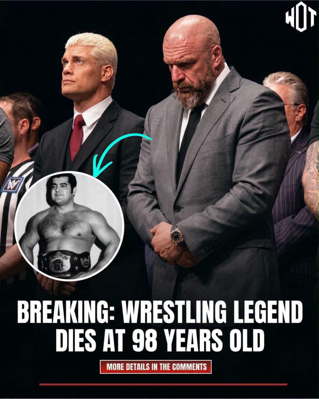 Wwe legend in dead in 98 years old ዛበት BREAKING: WRESTLING