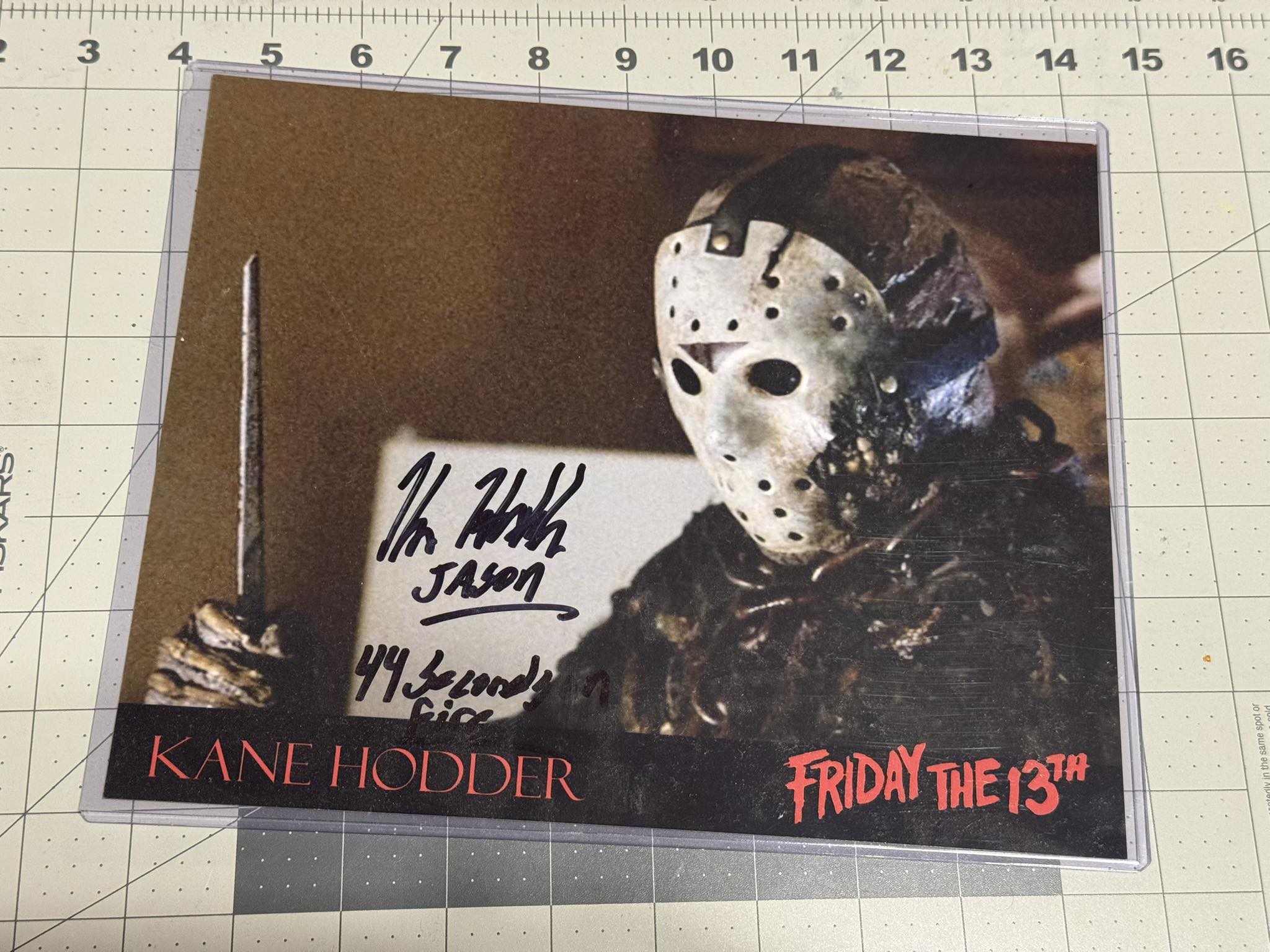 With Autograph by Kane Hodder.