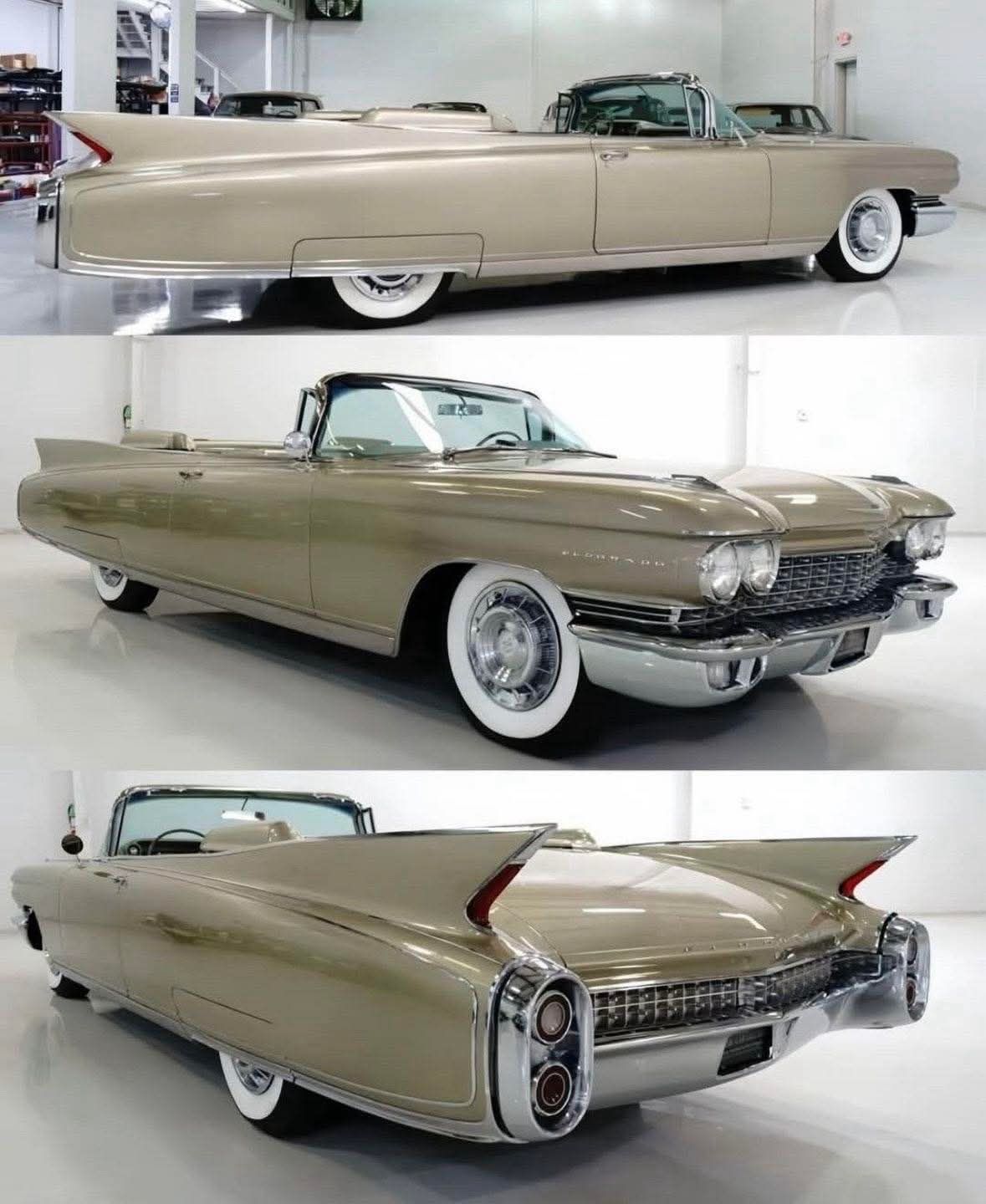 Kendall Jenner's light lilac 1960 Cadillac eldorado convertible