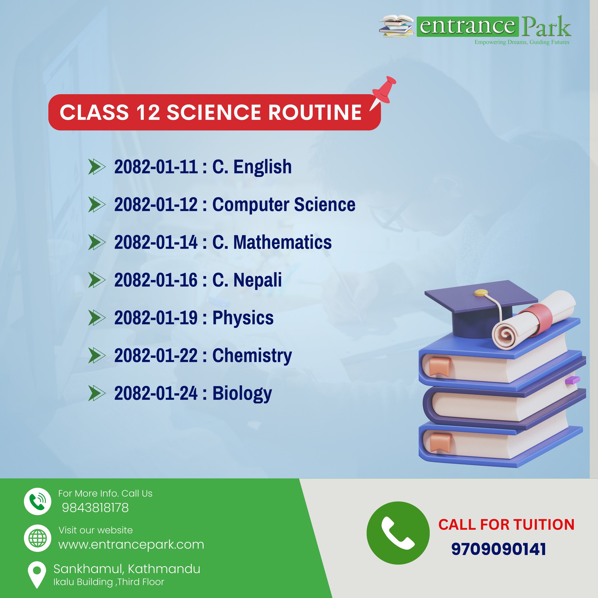 EntrancePark - 📢 Attention Class 12 Science Students! 📢 The much ...