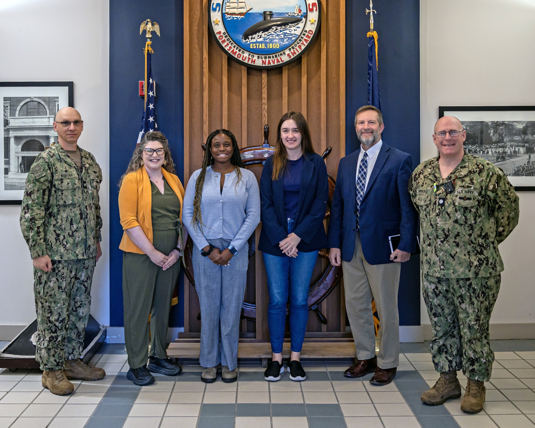 Sen. Jeanne Shaheen's staff visit Portsmouth Naval Shipyard