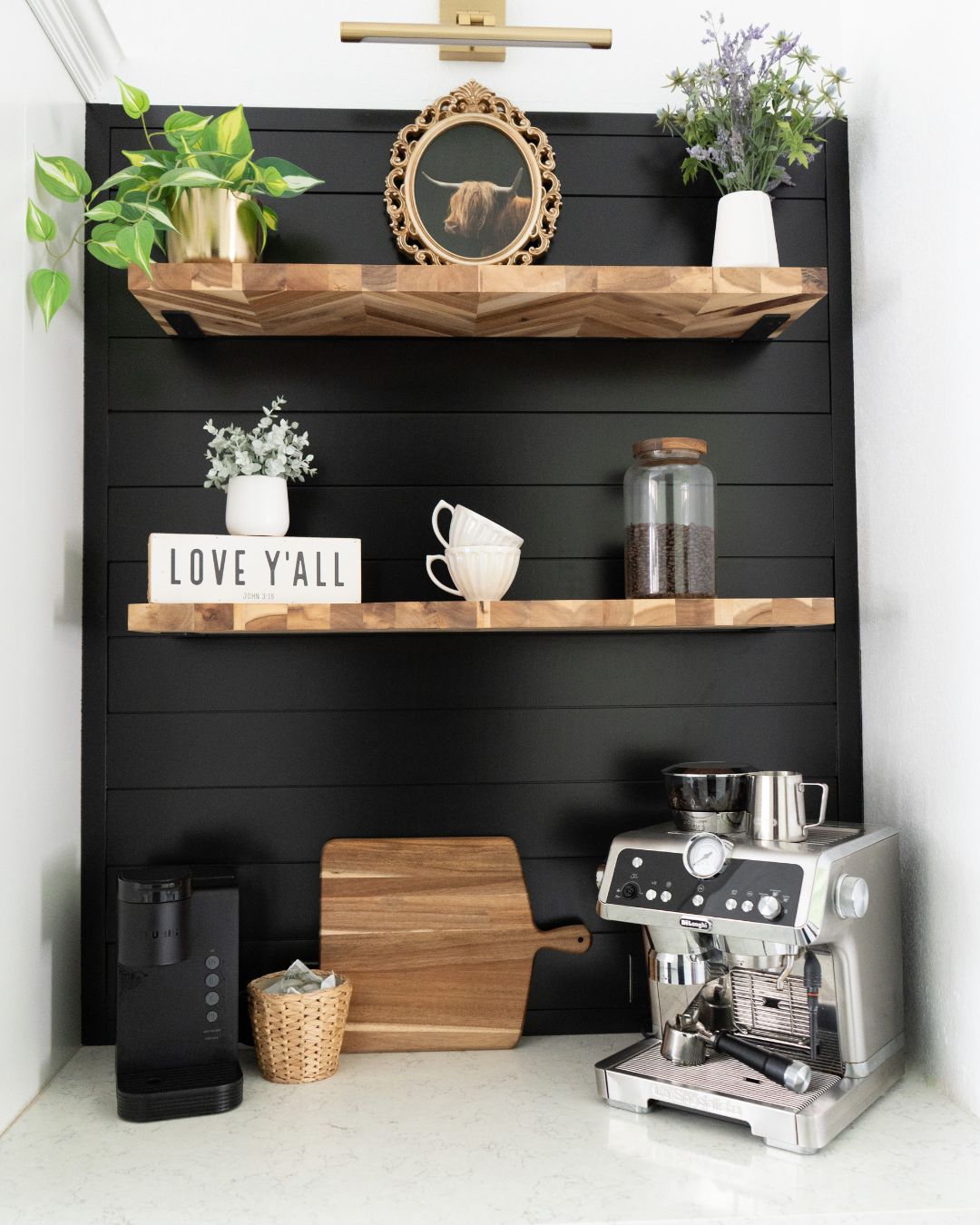 Cypress - Small spaces. Big impact. A simple corner coffee bar can ...