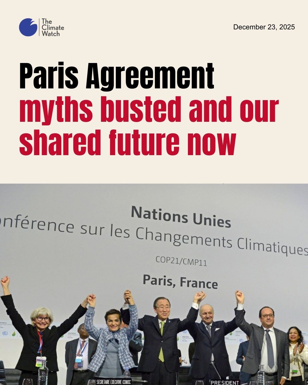The Climate - Paris Agreement myths busted and our shared future now ...
