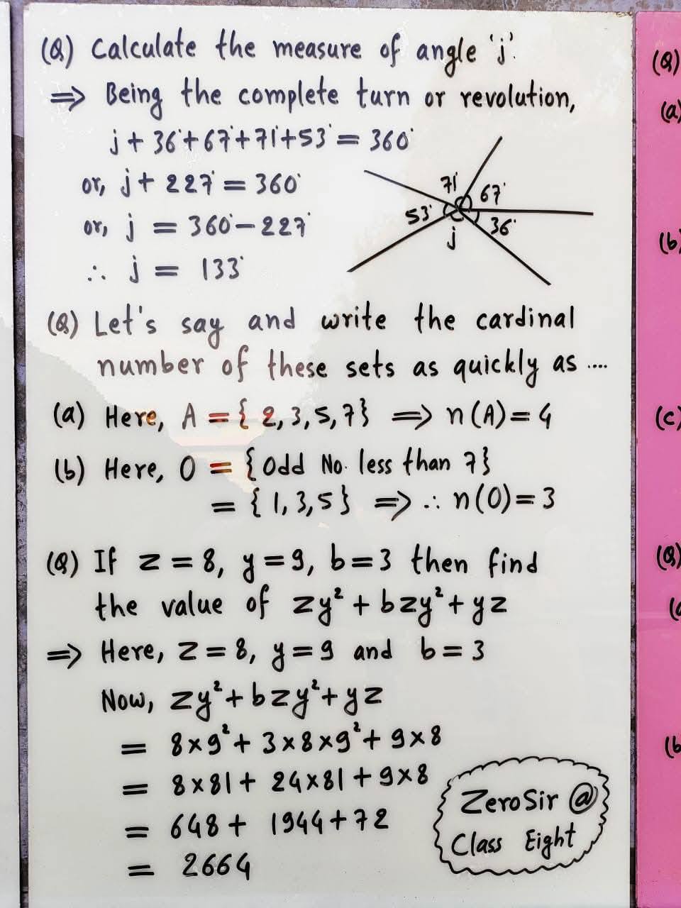 SOLVED MATHEMATICS QUESTIONS WELL SOLVED BY Zerosir Seven Theories