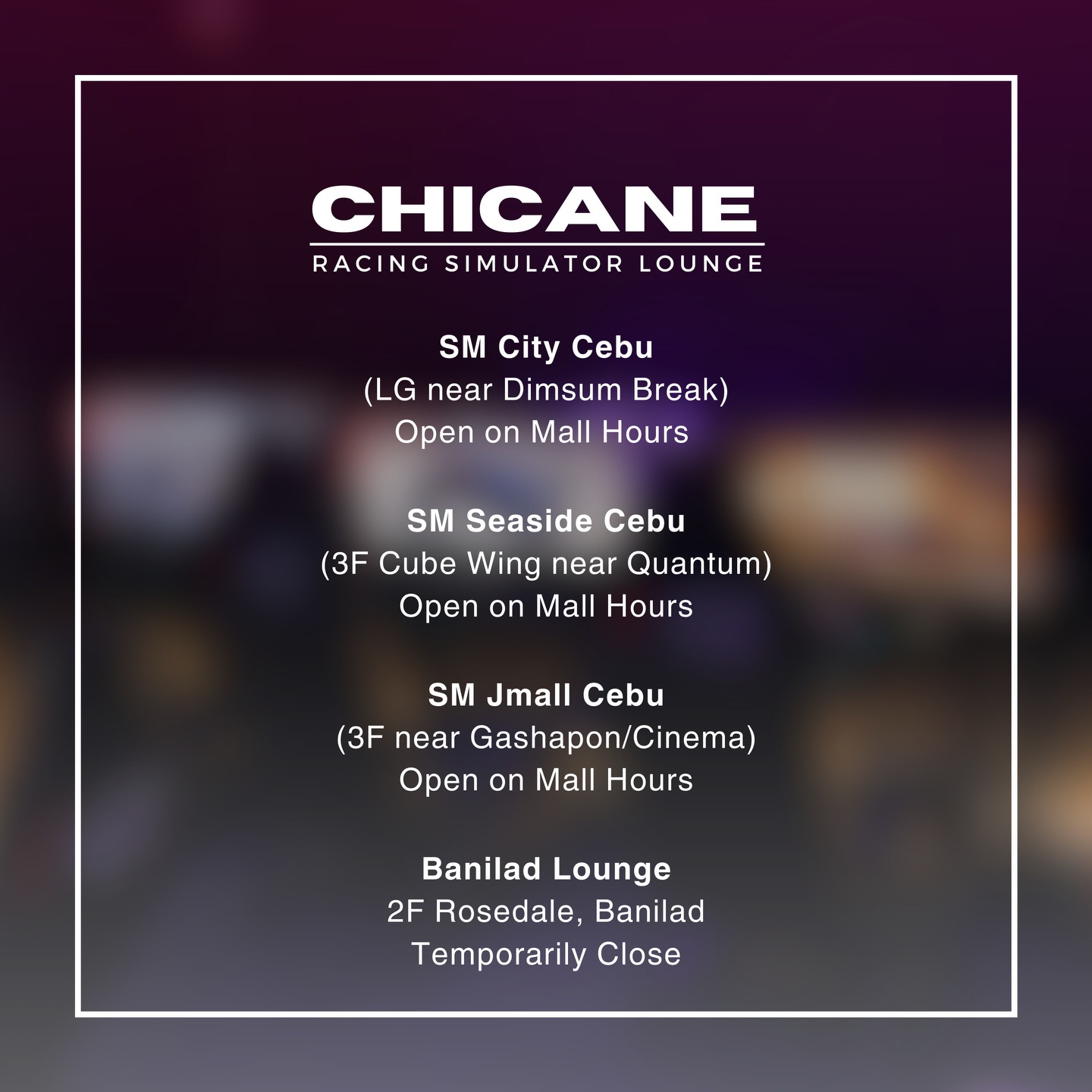 Chicane Racing Simulator Lounge | Cebu City