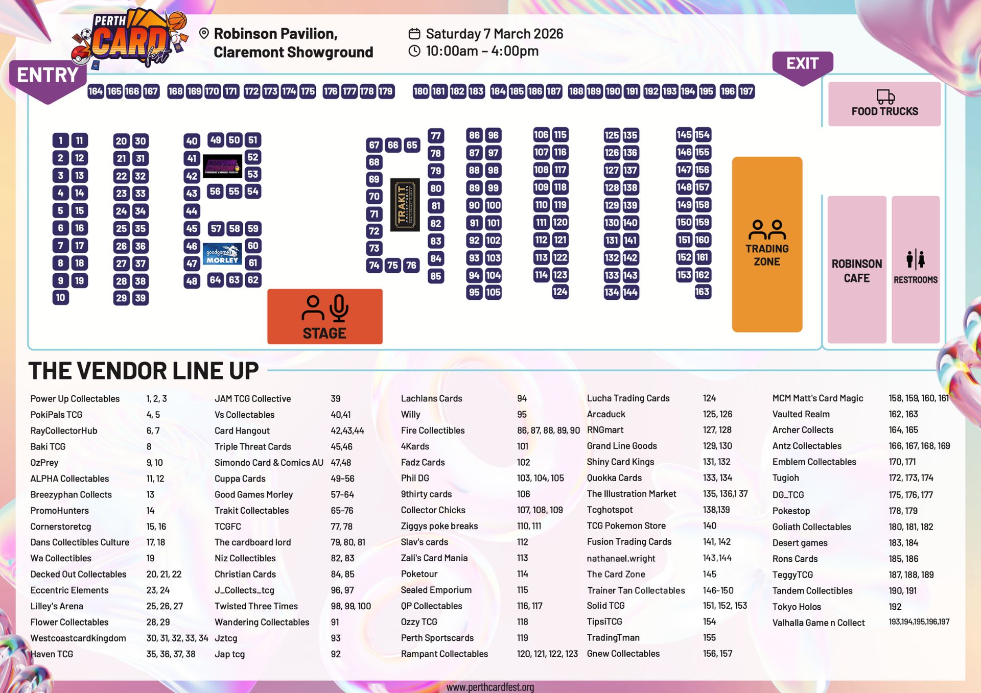 Perth Card Fest - 🗺 PCF 5 MAP 🗺 ABSOLUTELYYY HUGEEEE!! 🤩... | Facebook