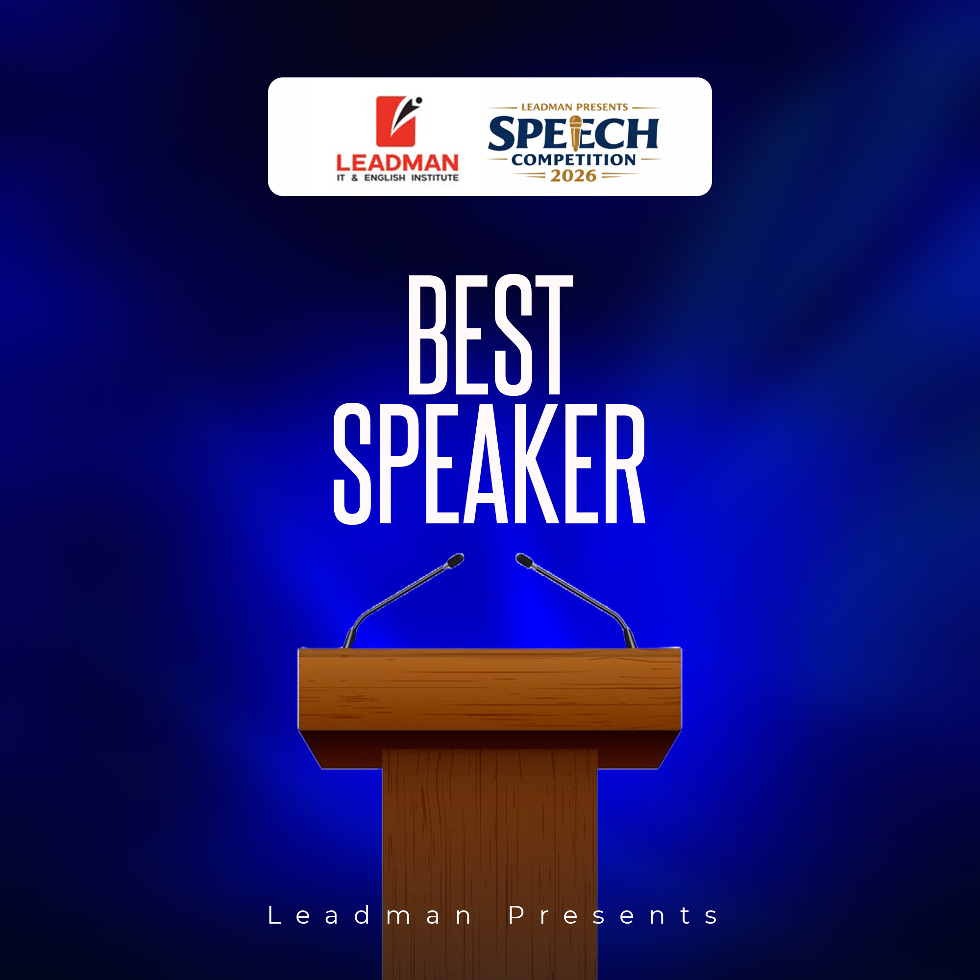 🎤 Leadman Speech... - Leadman IT & English Institute | Facebook