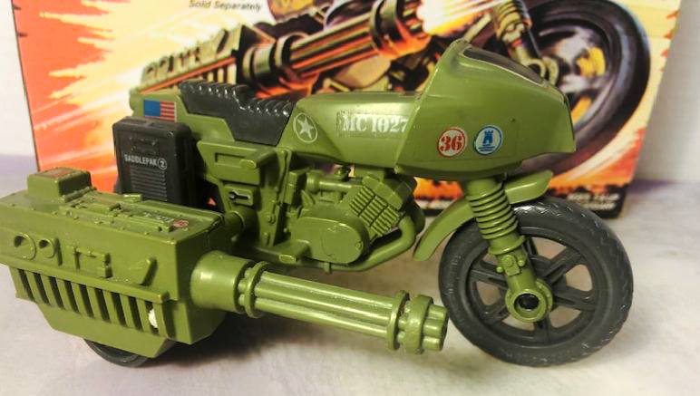 1985 G.I. Joe Silver Mirage Motorcycle Box Art - Hasbro