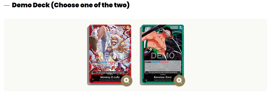 one piece card game demo deck ST-30 Starter Luffy & Ace Character Cost ☀️With the new season comes