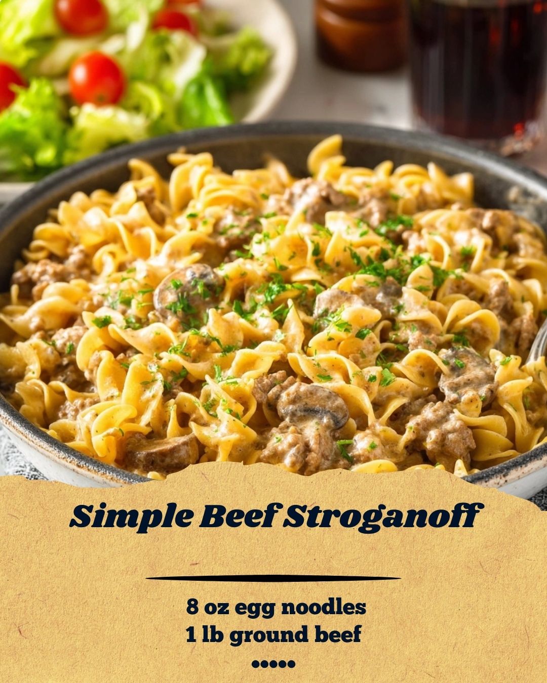 Mysavouryrecipes - 🥄 Simple Beef Stroganoff An easy and creamy beef ...