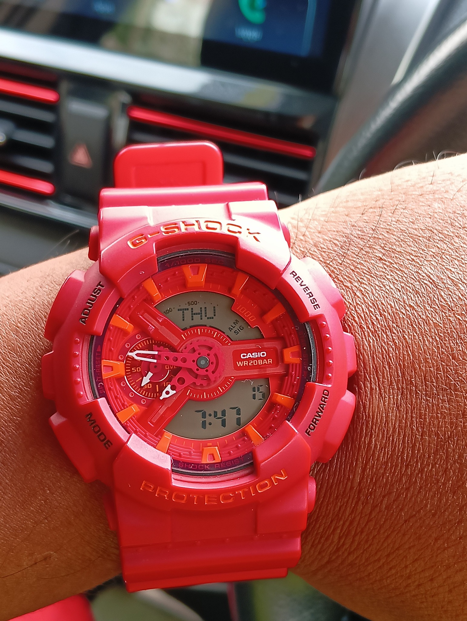 WOTD. Casio G-Shock Red & Blue Series GA-110AC-4A 