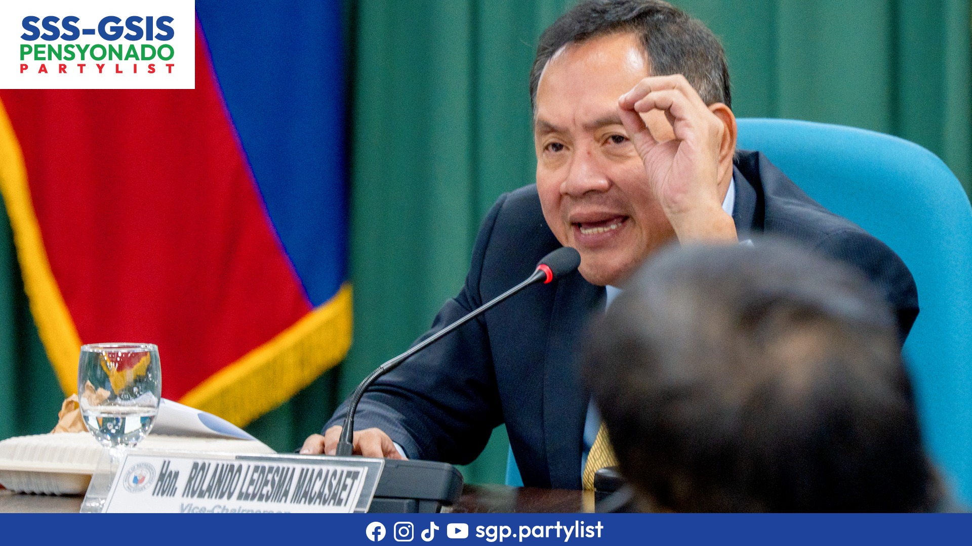 Dumalo si Rep. Rolando... - SSS - GSIS Pensyonado Partylist | Facebook