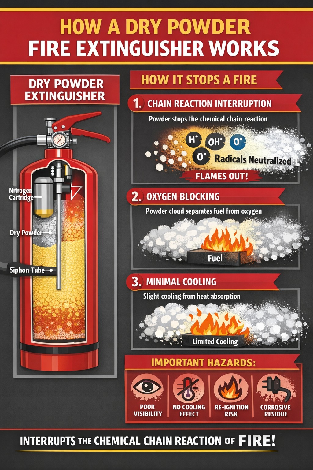 HSE - Why Nitrogen Is Used in a Dry Powder Extinguisher 1️⃣ To Provide ...