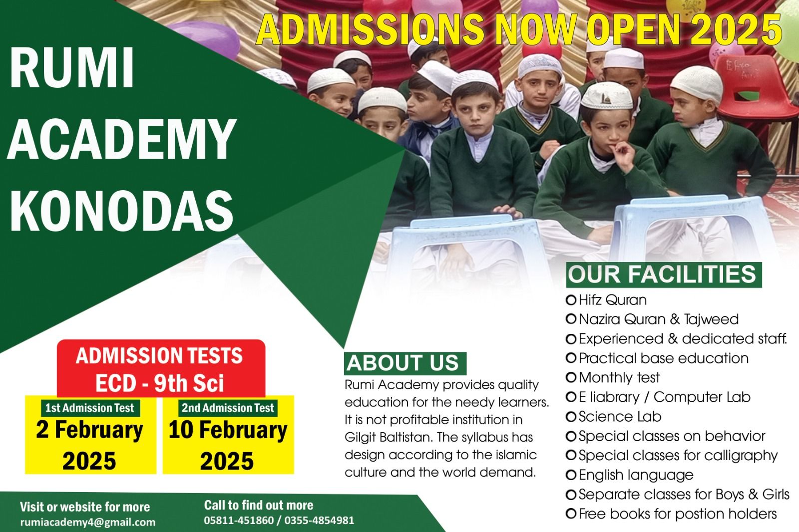 Rumi Academy For Educational Excellence | Gilgit