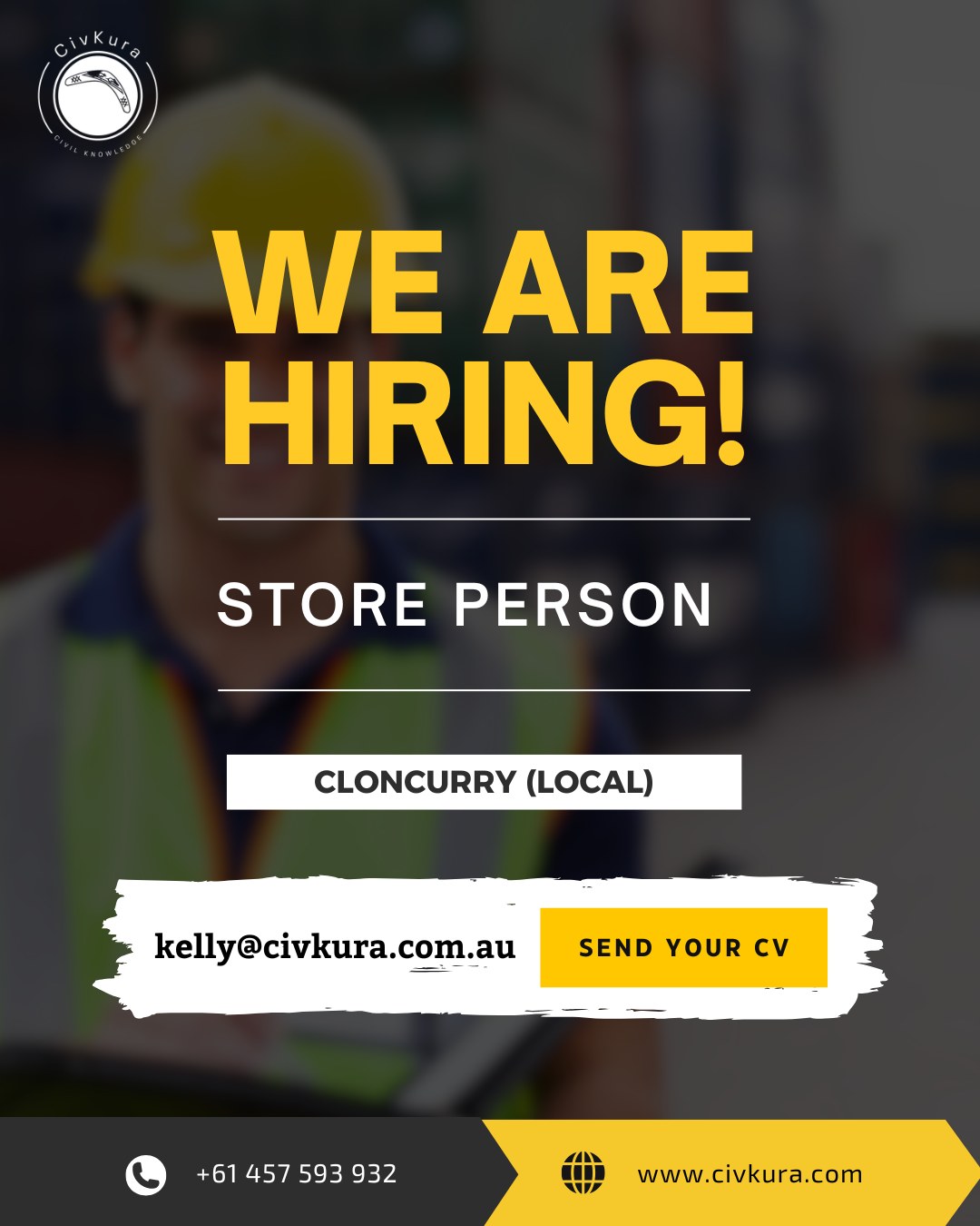 CivKura - JOB AVAILABLE | STOREPERSON – LOCAL MINE (CLONCURRY) 📍 ...