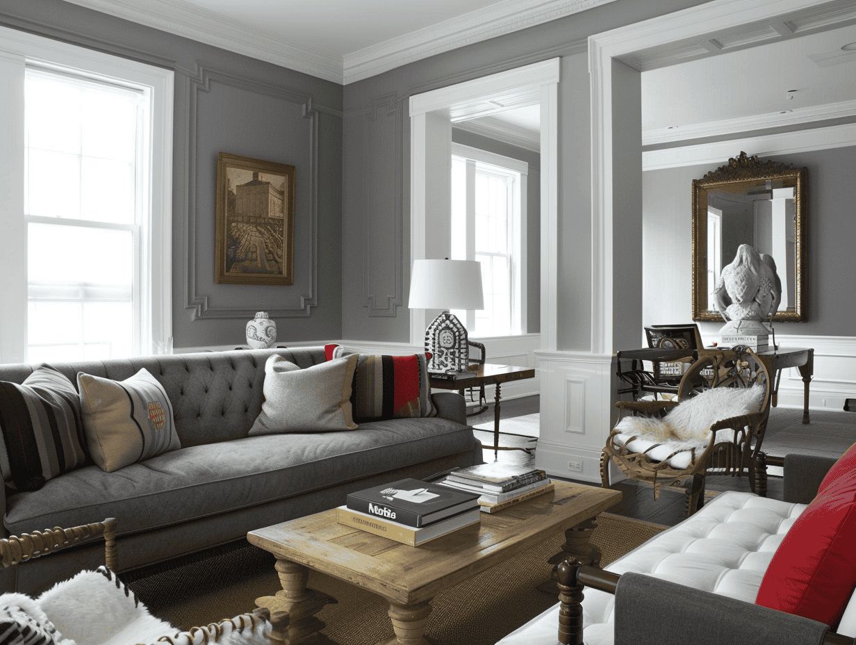 what color dresser goes with grey walls How to decorate around gray furniture without painting? price-38