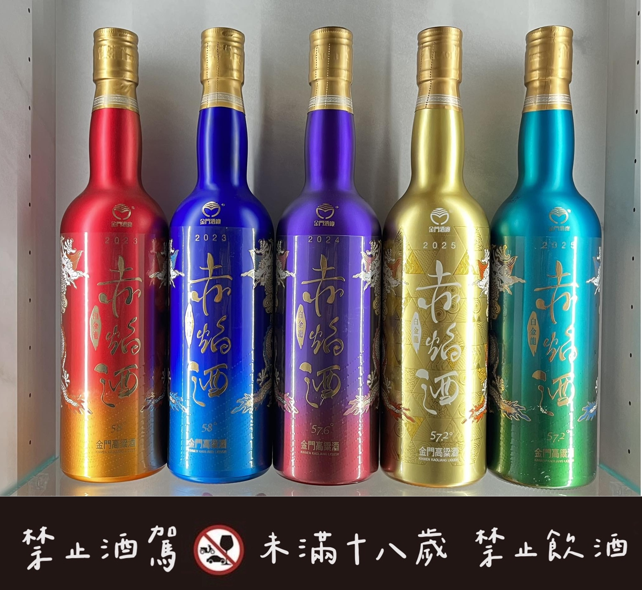 🔥年度限定·金門高粱赤焰酒🔥 從2023到2025，金門酒廠將「火」的靈魂