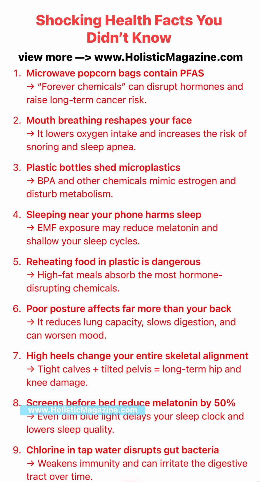 Holistic - Shocking Health Facts You Didn’t Know #holisticmagazine ...