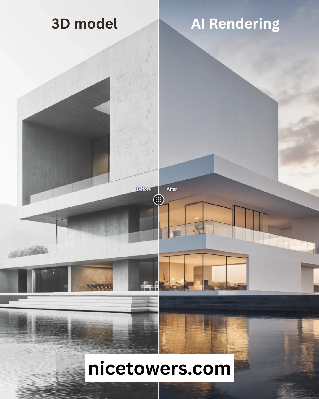 Nice - From 3D model to final render, explained in our Nice Tower ...