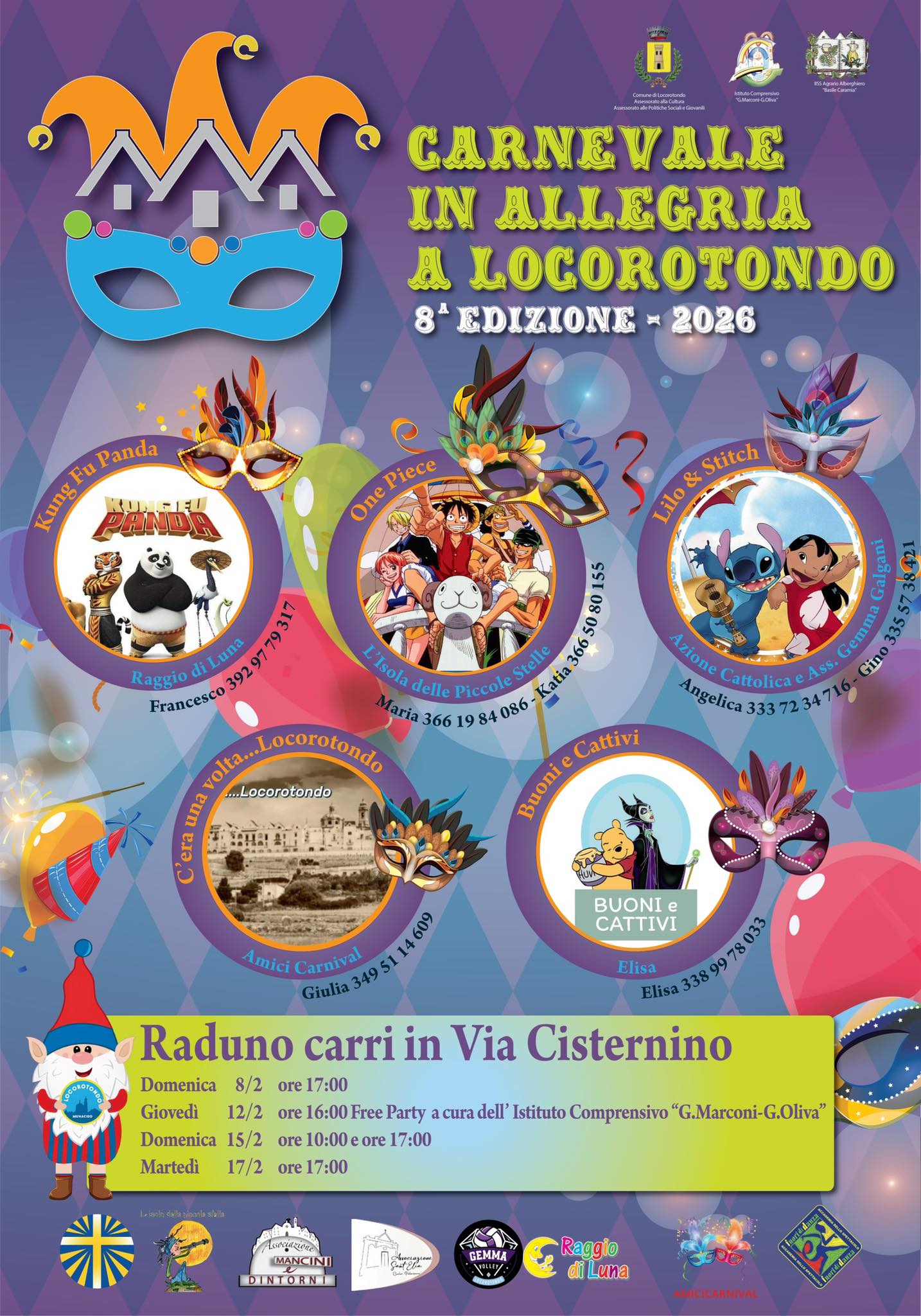 Comune - RITORNA IL CARNEVALE IN ALLEGRIA A LOCOROTONDO: TUTTO PRONTO ...