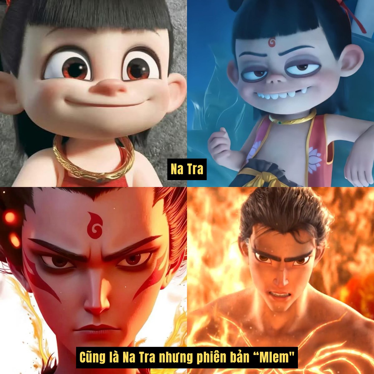 Mộng - Nhìn mặt của thằng nhỏ Na Tra lúc nhỏ sao mà cợt nhả ghê gớm 🤣😌 ...
