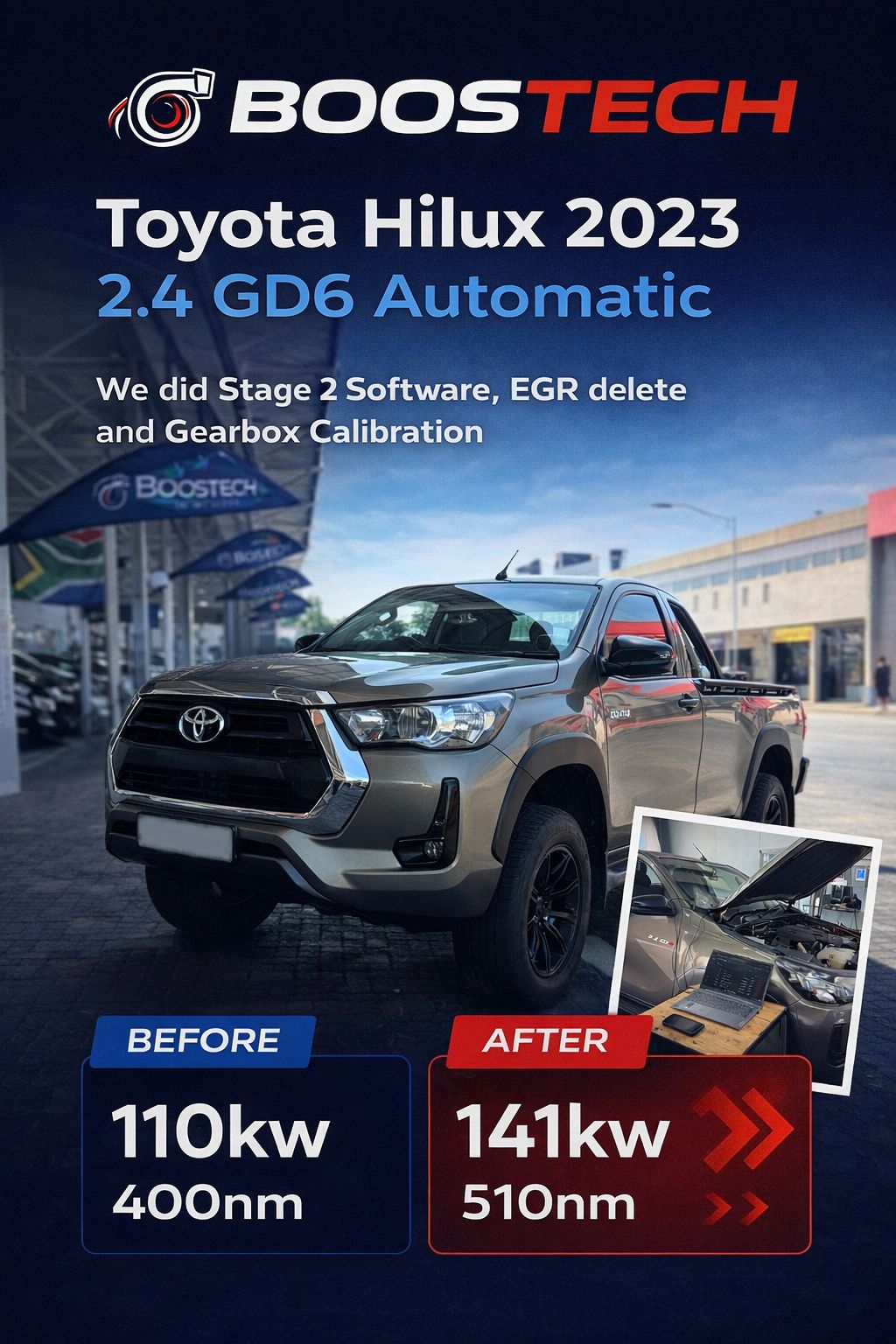 🔥 Toyota Hilux 2.4 GD6 – Stage 2... - BoosTech Vaal SA | Facebook