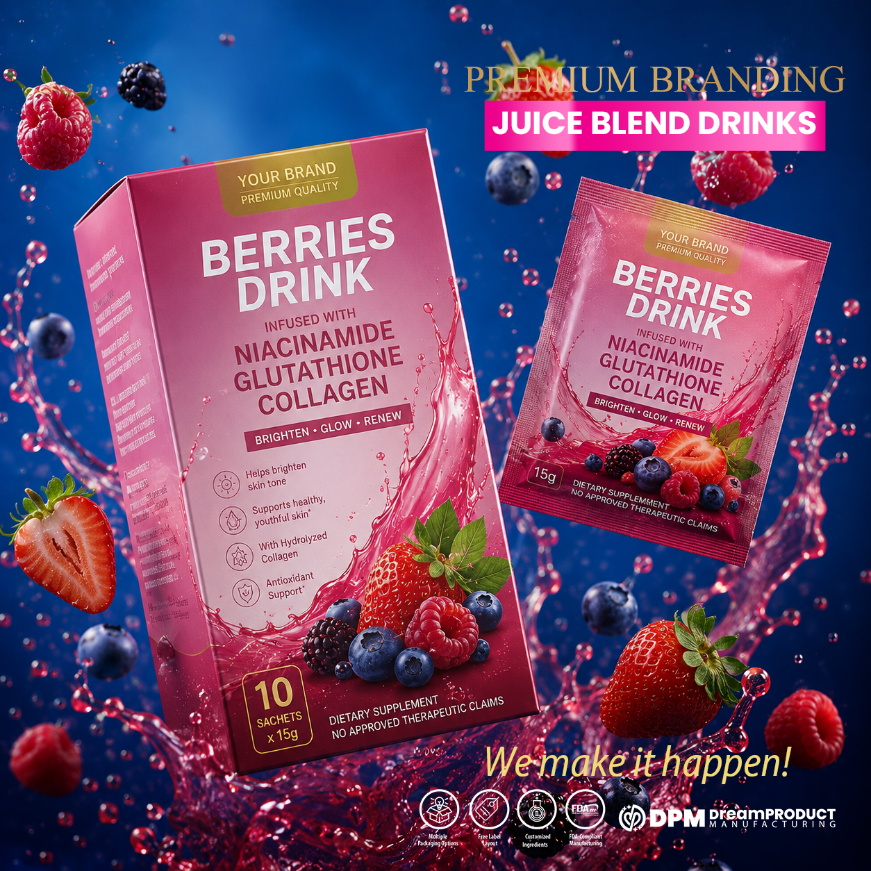 can i mix niacinamide with glutathione 🍓🫐✨ BEAUTY NEVER TASTED THIS REFRESHING! Create a beauty drink that brings together the fruity goodness of mixed berries a premium blend of Niacinamide, Glutathione, and Collagen. A vibrant product concept GET RID OF ZOMBIE مكمل لترطيب الوجه Select Option:Buy 1